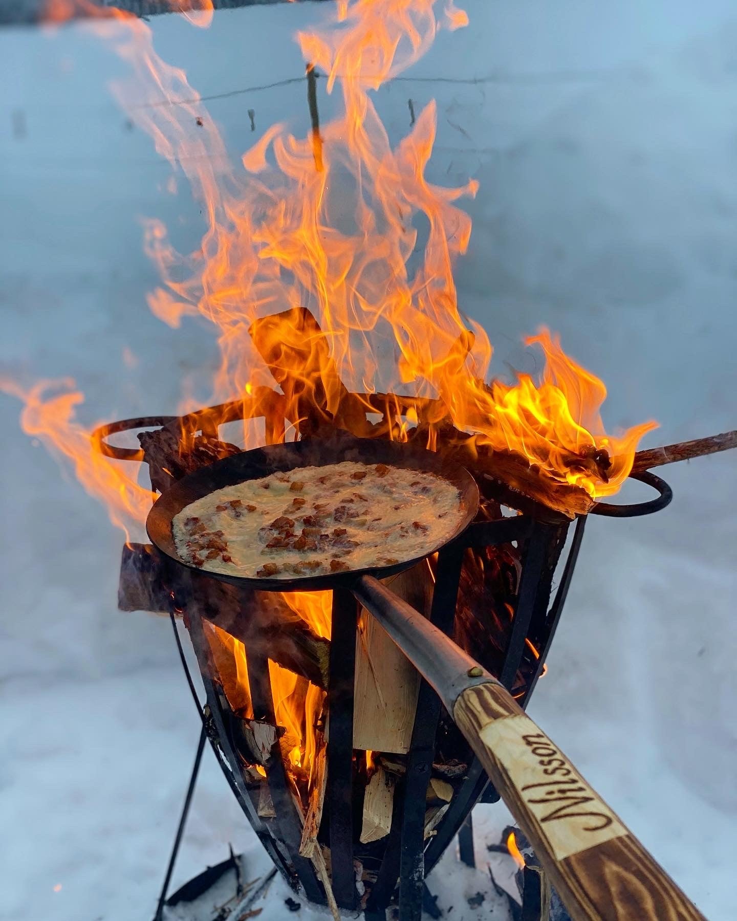 Kolbullepanna med namninbränning