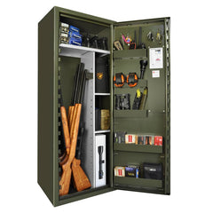 Vapenskåp SP 88 Military Green  Inkl Led-belysning och frakt! NYCKELLÅS