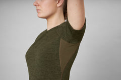 Active S/S T-Shirt Dam PINE GREEN / S