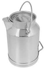 Transportflaska med lock och pip (rostfri) 5 L