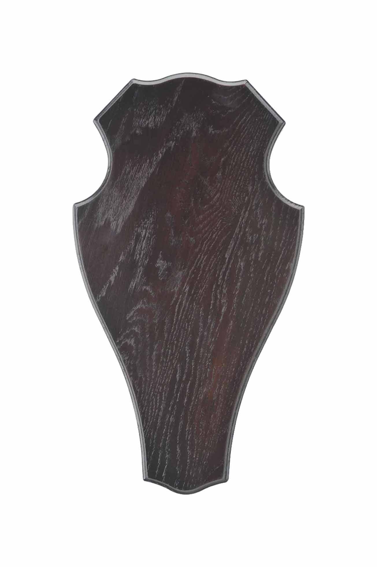 Trofésköld nr 1 hjort, mörk ek 36 x 20 cm MÖRK / 36X20CM