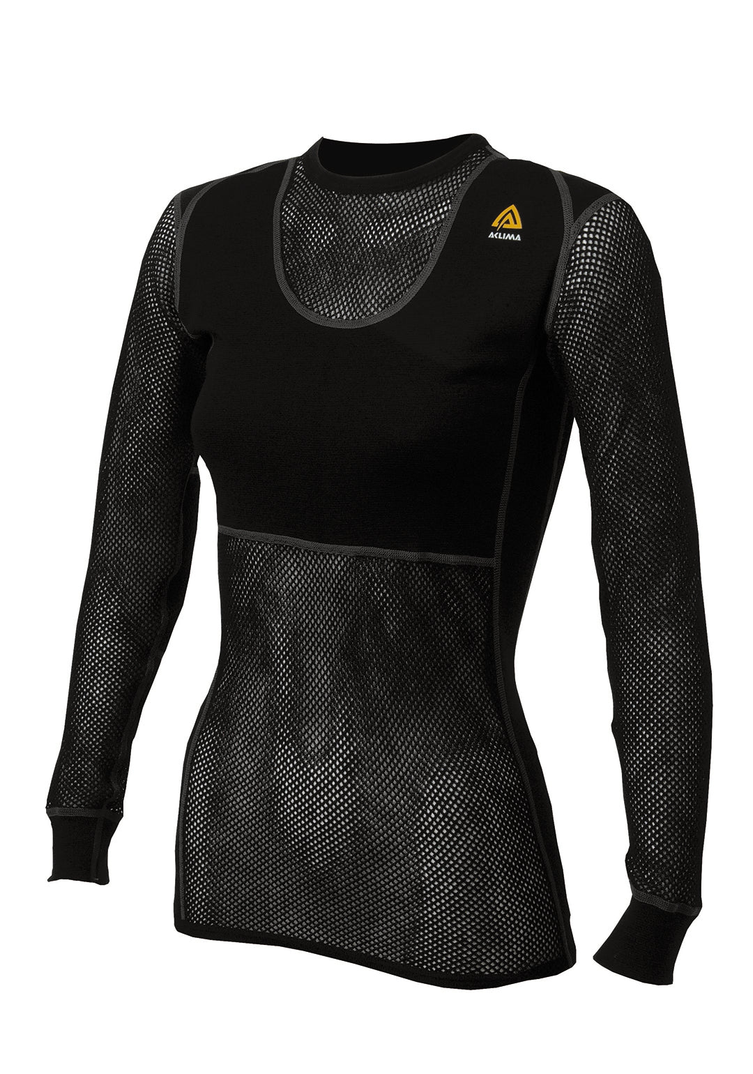 WoolNet Original Crewneck Shirt Women Jet Black JET BLACK / XS