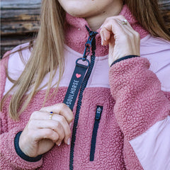 "Miss Cuddles" fleecejacka med teddy ROSE / XS