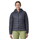 Women's Down Sweater Hoody SMOLDER BLUE / XS