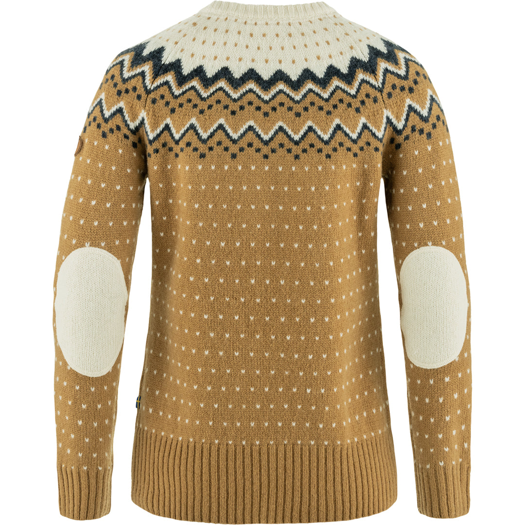 Övik Knit Sweater Women BUCKWHEAT BROWN-CHALK WHITE / S
