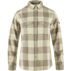 Övik Heavy Flannel Shirt Women FOG-CHALK WHITE / S