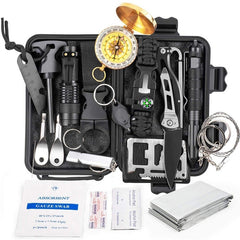 18-in-1 Survival & Emergency Kit SVART/SILVER / ONE SIZE