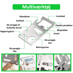 18-in-1 Survival & Emergency Kit SVART/SILVER / ONE SIZE