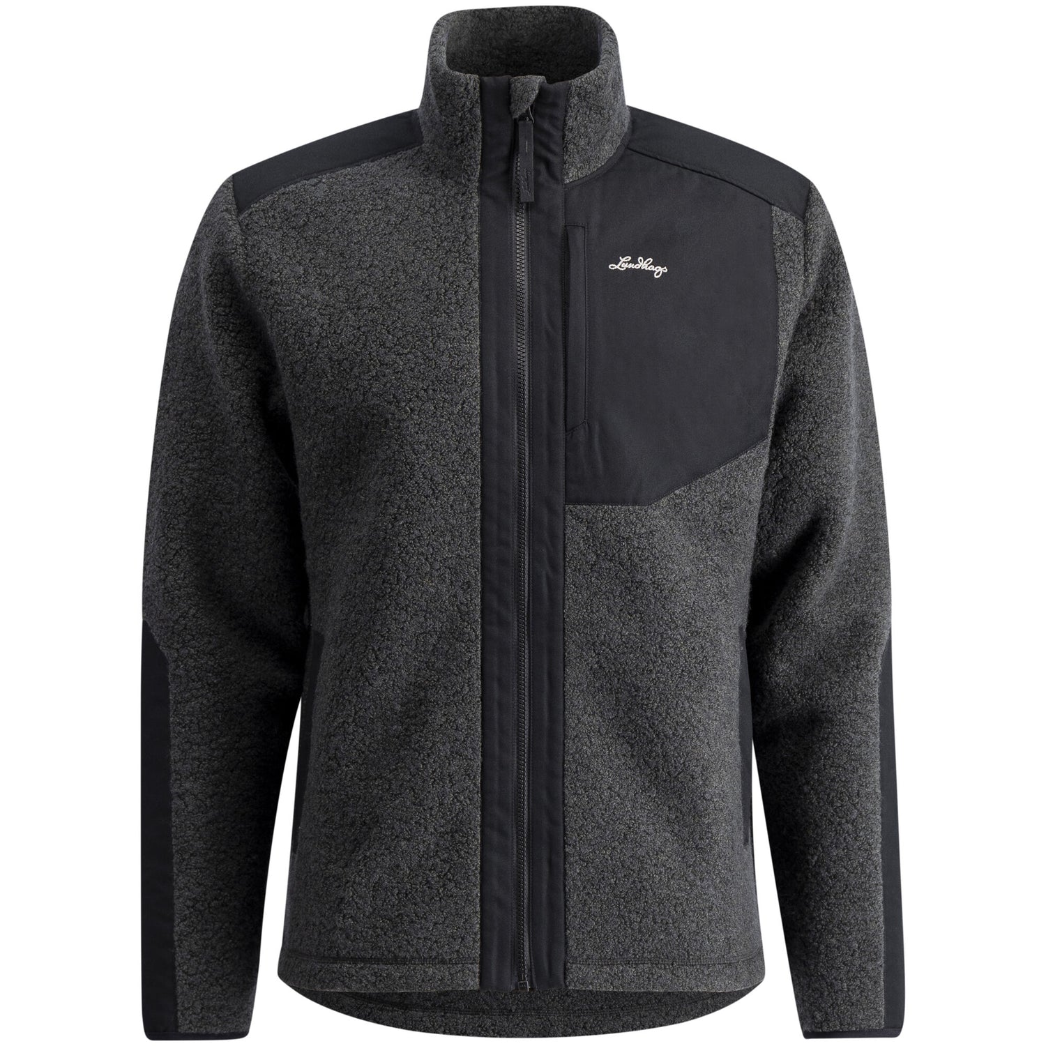 Saruk Wool Pile Mid Full Zip Men CHARCOAL / S