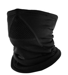 DoubleWool Neckgaiter JET BLACK / EN STORLEK