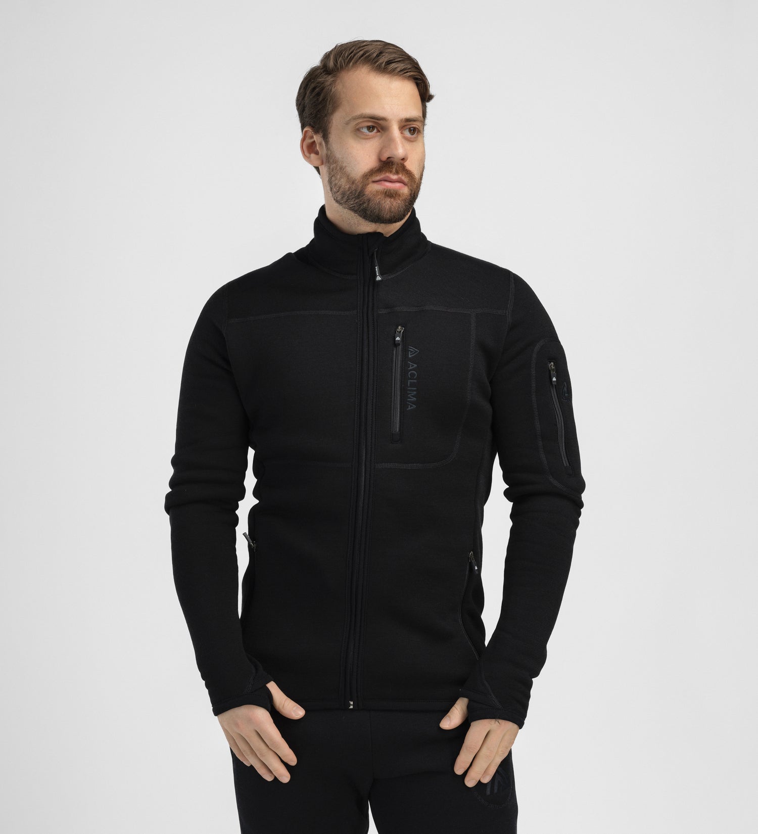FleeceWool V2 Jacket Men JET BLACK / XS