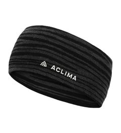 WarmWool Headband BLACK MOTION / EN STORLEK