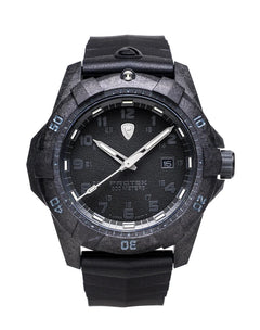 Carbon Composite Dive Series 1001 Svart Med Svart Armband SVART MED SVART ARMBAND / 1 ST