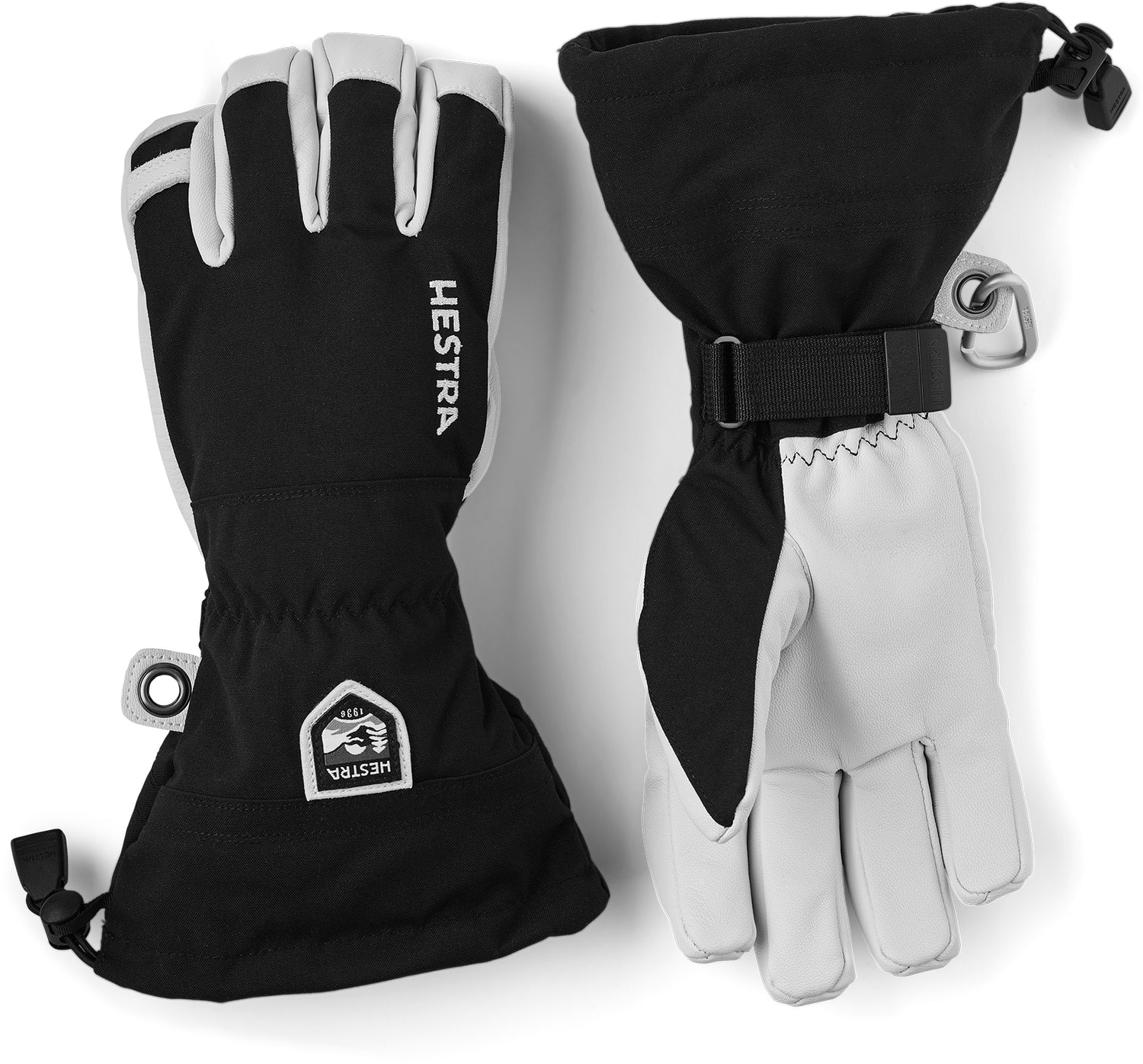 Army Leather Heli Ski - 5 finger BLACK / 5