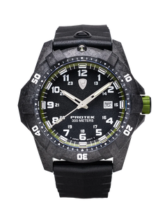 Carbon Composite Dive Series 1005 Svart Grön Med Svart Armband SVART GRÖN MED SVART ARMBAND / 1 ST