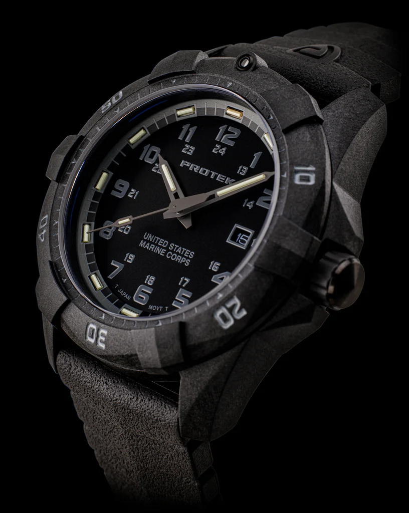 Carbon Composite Dive Series 1010 USMC SVART MED SVART ARMBAND / 1 ST / EN STL