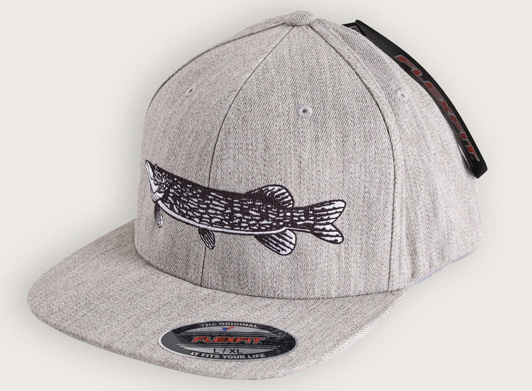 Pike Logo Fitted Flexfit GREY HEATHER / S/M