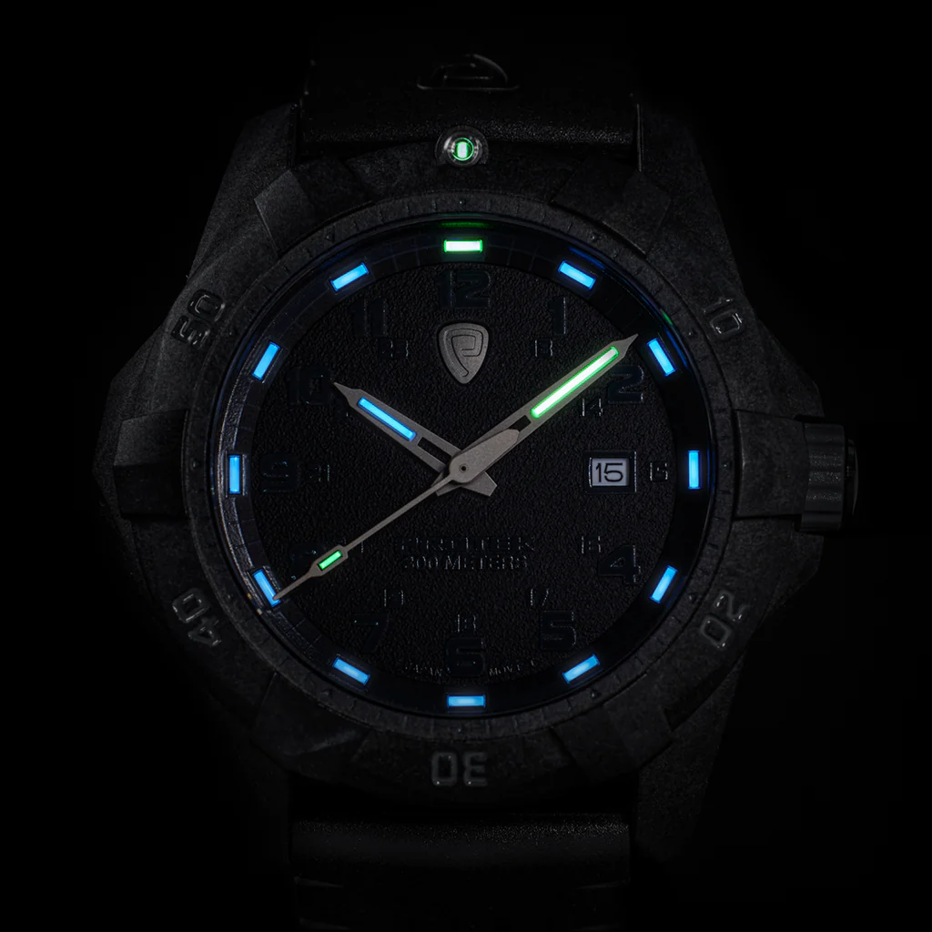 ProTek Dive Series 2000 Stål BORSTAT STÅL SVART URTAVLA SVART ARMBAND / 1 ST / EN STL