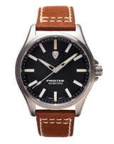 ProTek Field Series 3000 Titan TITAN SVART URTAVLA DARK TAN LÄDERARMBAND / 1 ST / EN STL