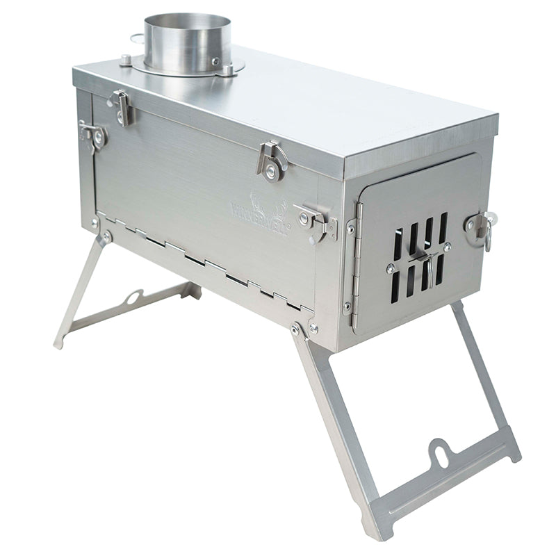 Fastfold PLUS Titanium Nested Pipe Camping Stove LARGE