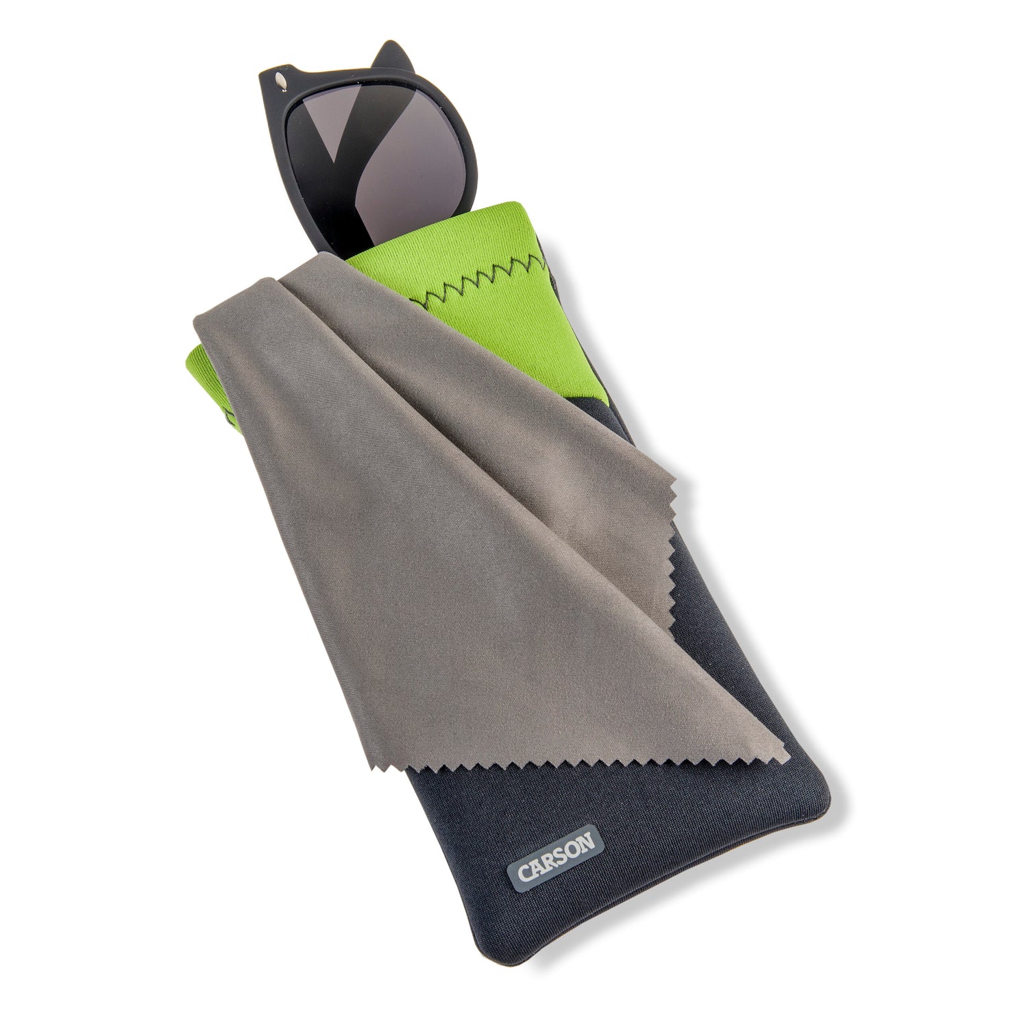Glasögonfodral, skyddande neopren med mikrofiberduk EN STL