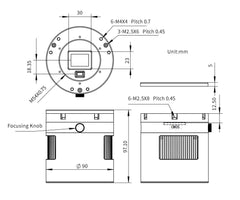 ZWO Färgkamera ASI2600MC Duo - Sensor D=28,3 mm - med guidesensor 1 ST