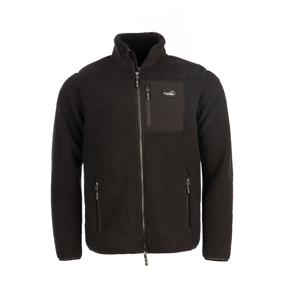 Sherpa Fleecejacket Men BLACK / XS