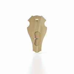 Trofésköld nr 1 hjort mörk ek 52 x 26 cm MÖRKBRUN / 52X26 CM