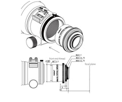 Askar 0.7x Reducer för 107PHQ, 130PHQ och 151PHQ 1 ST