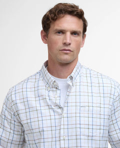 Caswell Tattersall Regular Fit Shirt Men PINE GREEN / S