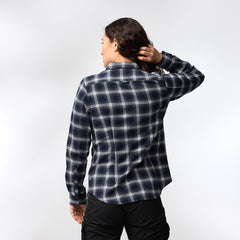 Övik Flannel Shirt Women DARK NAVY-INDIGO BLUE / XS
