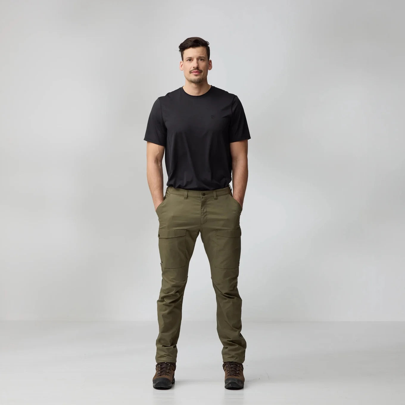 Abisko Hybrid Trail Trousers Men BLACK / 46/R