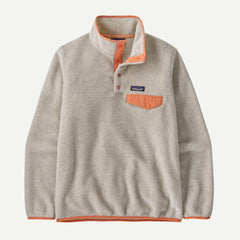 Women's LW Synchilla Snap-T Fleece P/O OATMEAL HEATHER W/HEIRLOOM PEACH / XS