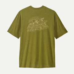 Men's Cap Cool Daily Graphic T-shirt - Lands WIND RUNNER: GRAZE GREEN X-DYE / XS