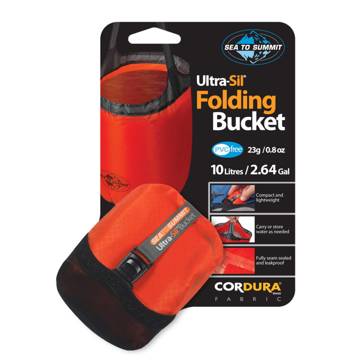 Kitchen Folding Bucket Ultrasilicone 10L ORANGE / 10 L