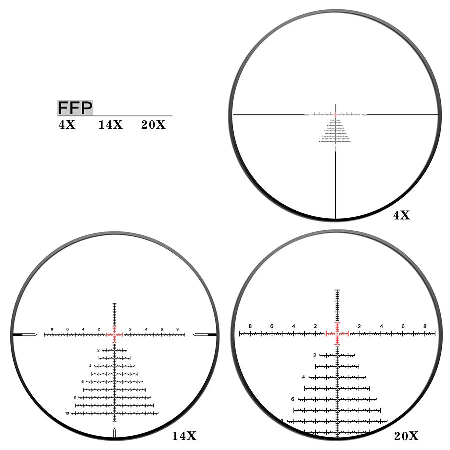 PRS 4-20x52 ED Gen2 FFP-Z MRAD Belyst Kikarsikte 1 ST