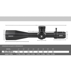 PRS 4-20x52 ED Gen2 FFP-Z MRAD Belyst Kikarsikte 1 ST