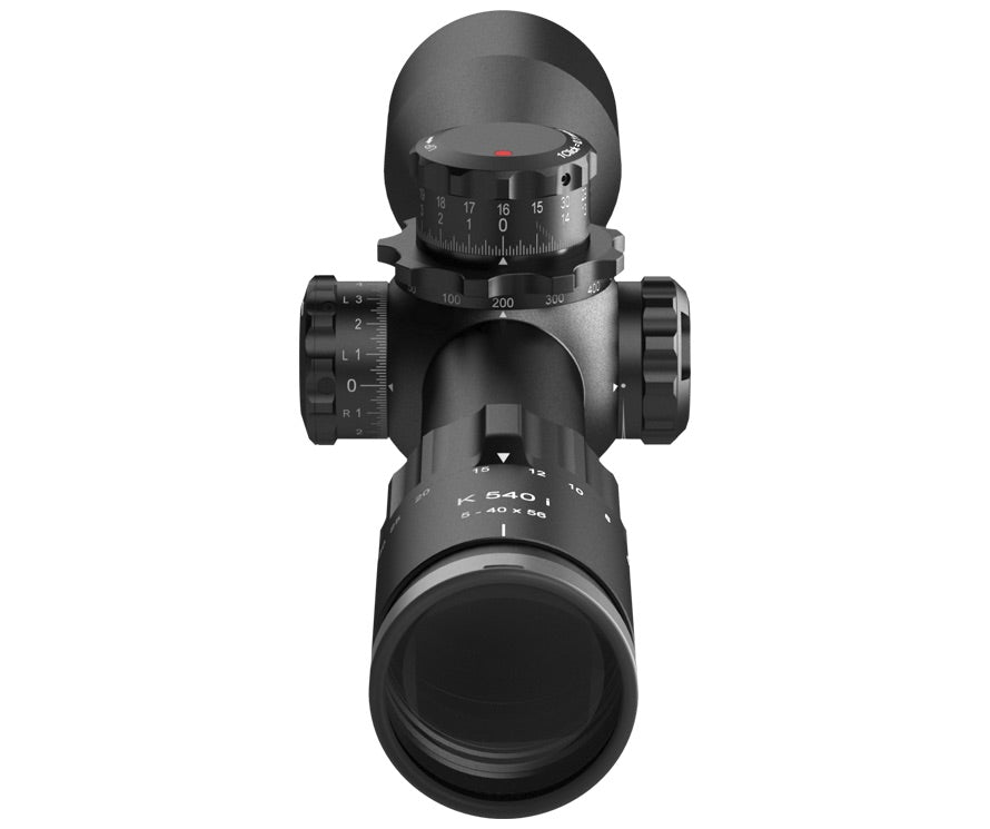 K540i DLR 5-40x56 CCW FFP MIL MATT SVART / 36 MM / CCW / SKMR4+ / WIND L