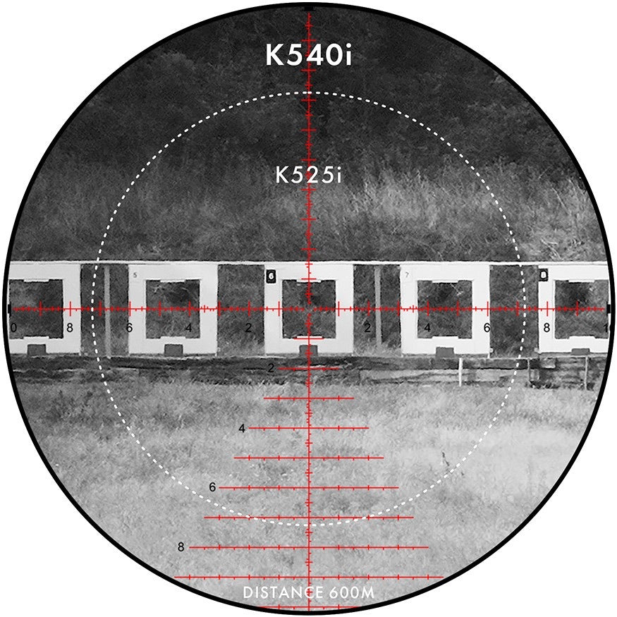 K540i 5-40x56 FFP MIL SVART / 36 MM / CW / MSR2 / WIND L
