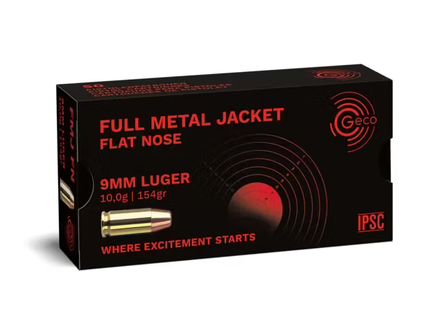 9 mm Luger FMJ 10/154 gr, 50 st/ask