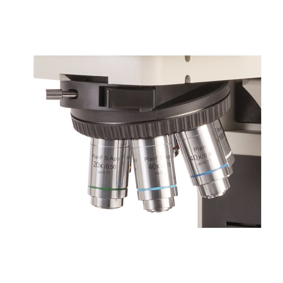 Delphi-X Observer Mikroskop, HAL, Trino, Met. APO, Fluarex 40-1000x EN STL