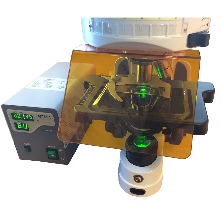 Fluorescensmikroskop iScope 40, 100, 400 och 1000x EN STL