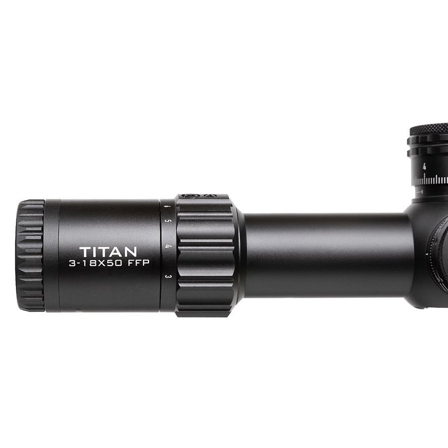Titan 3-18x50 FFP MIL Belyst 34 MM