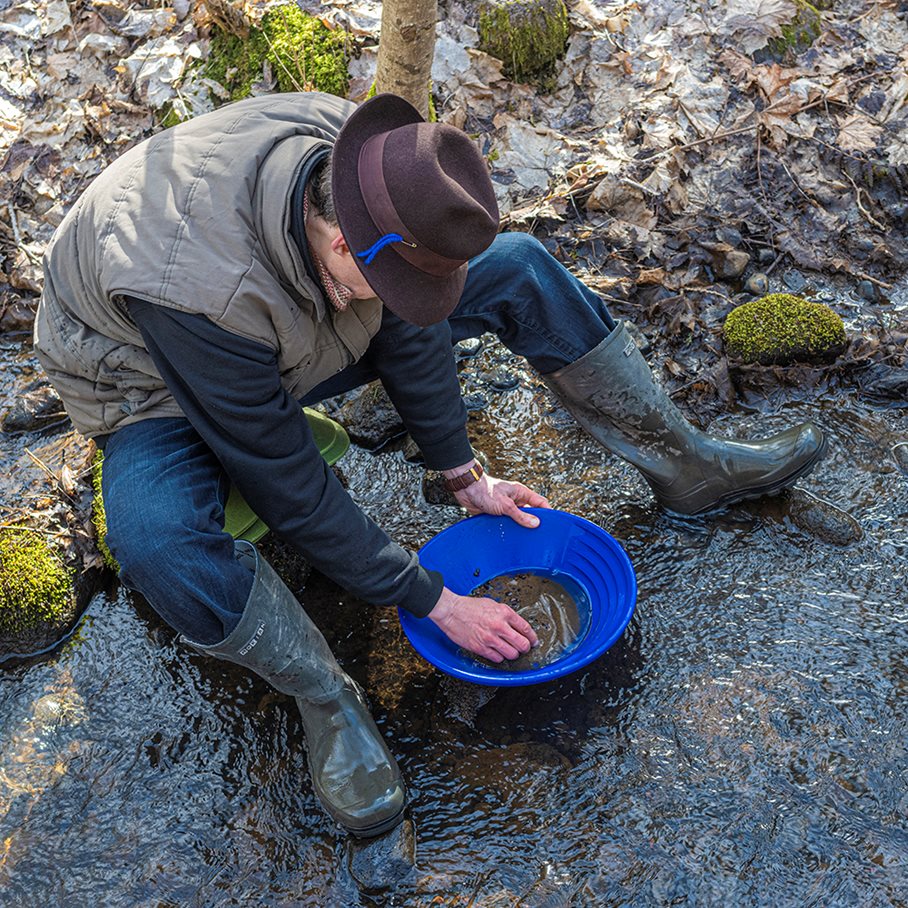 Vaskpanna för guldvaskning 36,5 cm i diameter EN STL