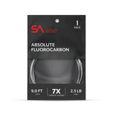 Absolute Flourocarbon Leader 12 fot STORLEK 0,18 MM & LÄNGD 3,66 M (12')