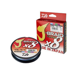 J-Braid X8 Grand Multicolor Flätlina STORLEK 0,16 MM & LÄNGD 135 M