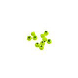 Tungsten Beads Slotted FLUO YELLOW / 3,2 MM