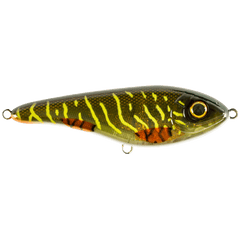 Buster Jerk 15 cm Shallow 66 g Jerkbete GREEN MOTOROIL PIKE UV / 15 CM OCH 66 GRAM