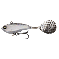 Fat Tail Spin WHITE SILVER / VIKT 16 G & STORLEK 6,5 CM