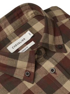 Heron Flannel Shirt Women HOLLY GREEN CHECKED / 40